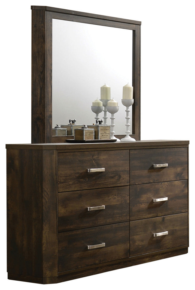 ACME Elettra Mirror, Antique Walnut