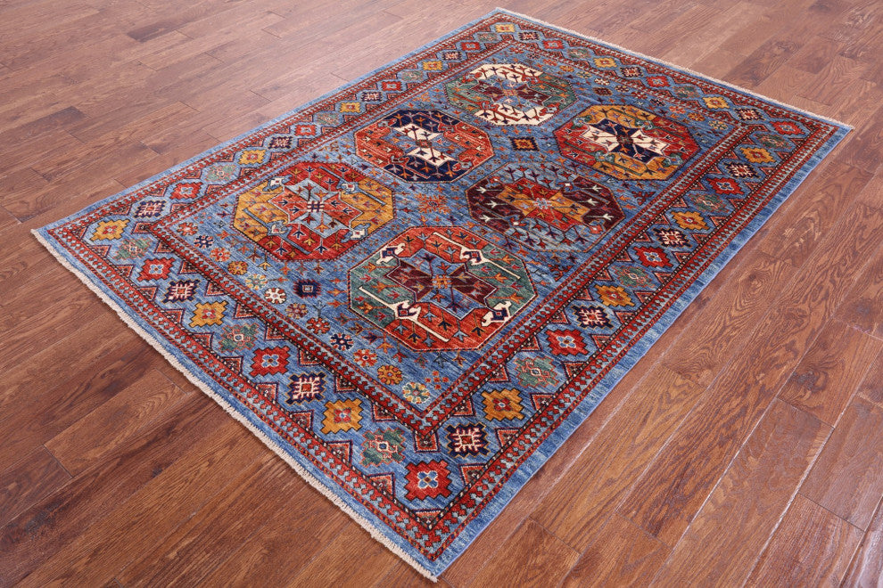 Bokhara Handmade Wool Rug 4' 11" X 6' 11" - Q12450