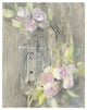 "Birdcage Floral II" Digital Paper Print by Albena Hristova, 26"x34"