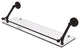 Prestige Regal 30" Floating Glass Shelf with Gallery Rail, Oil Rubbed Bronze