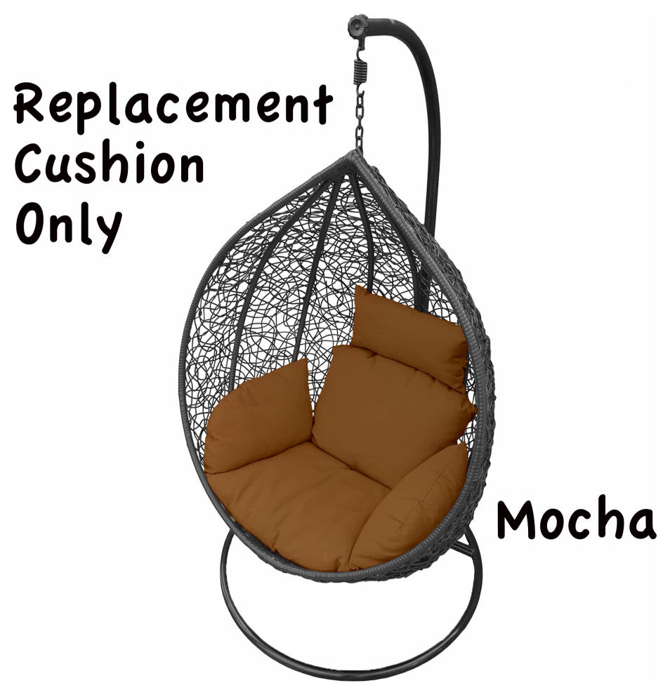 Primo Brown Indoor Outdoor Replacement Cushion for Egg Chair