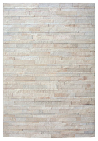 Cowhide Patchwork Rug, Kronos, Neutral, 6'x9'