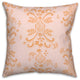 Blue Floral Crest 18x18 Spun Poly Pillow