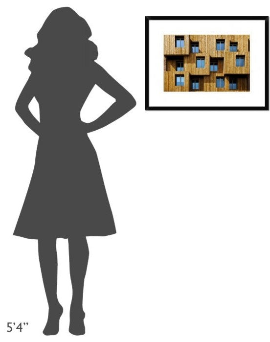 "Little Boxes" Framed Digital Print by Linda Wride, 26"x20"