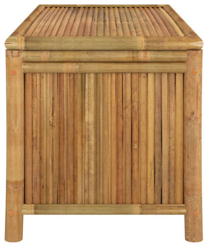 vidaXL Outdoor Storage Box Patio Furniture Storage Chest for Deck Garden Bamboo