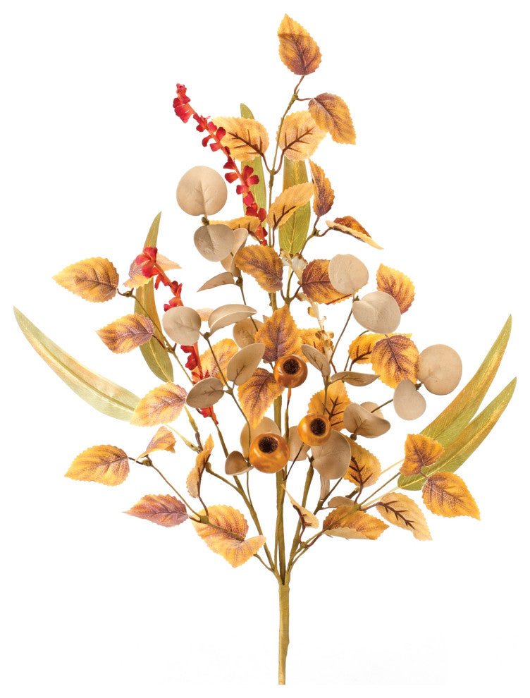 Mixed Fall Foliage Pod Spray, Set of 2
