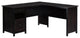 Sauder County Line Engineered Wood L-Shaped Computer Desk in Estate Black