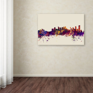 Michael Tompsett 'Calgary Canada Skyline' Canvas Art, 24"x16"