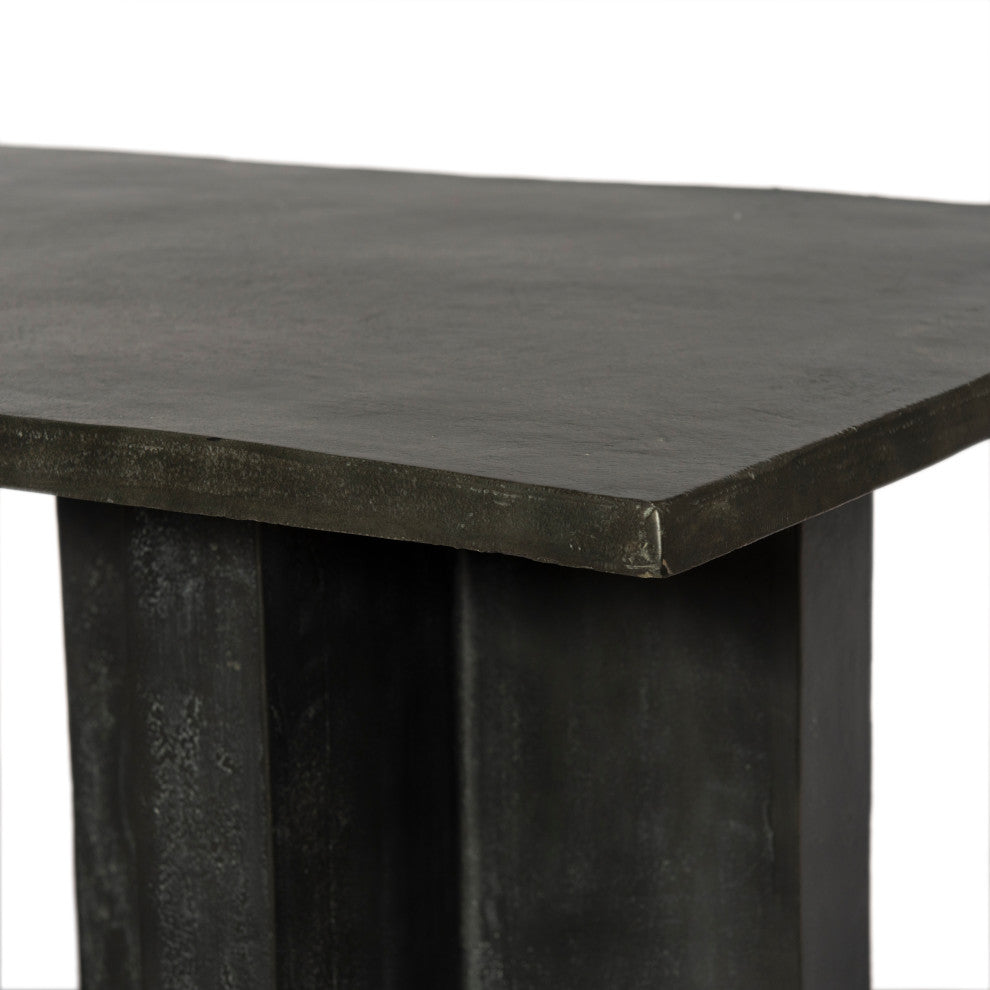 Terrell Outdoor Coffee Table-Aged Grey