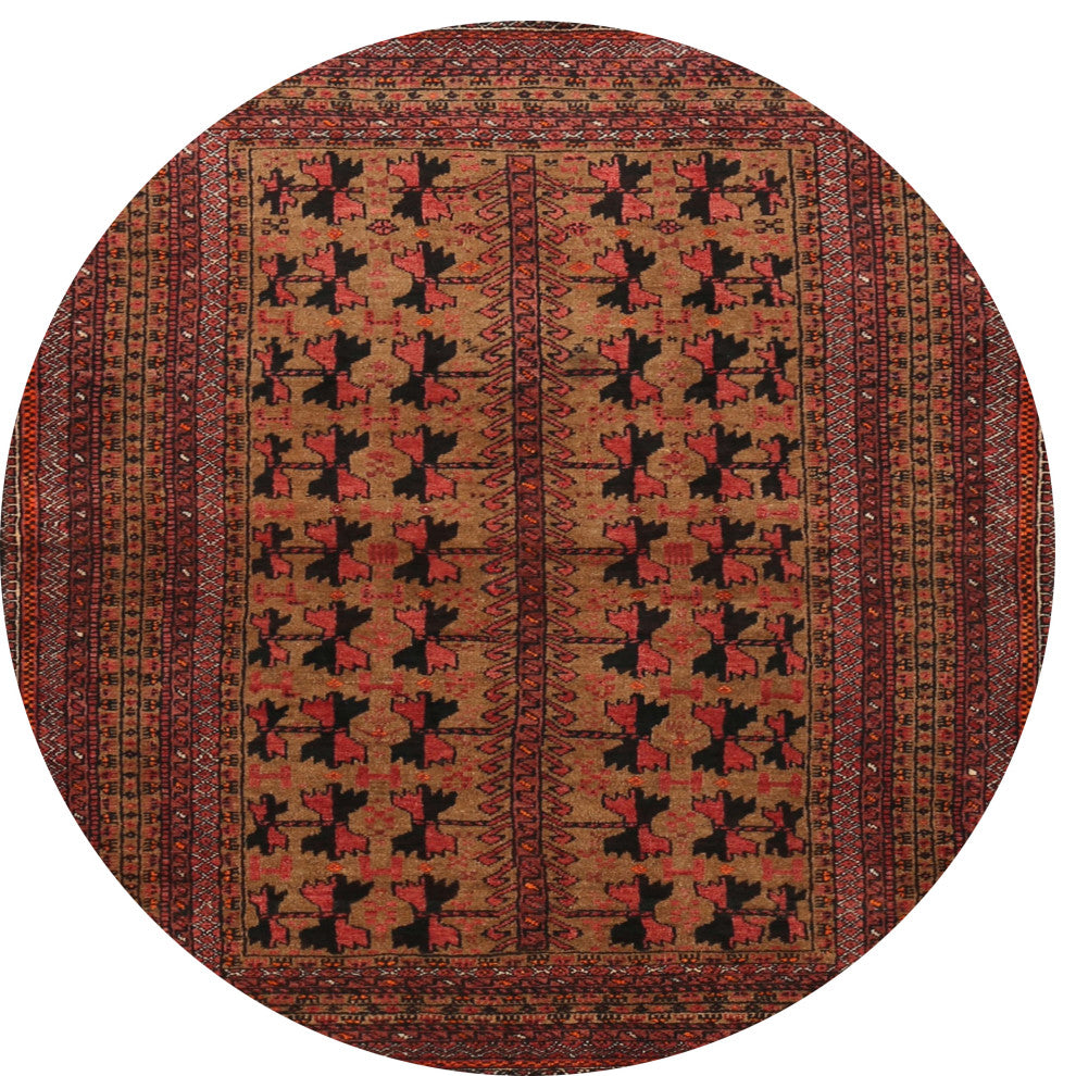 Ahgly Company Indoor Round Traditional Area Rugs, 3' Round