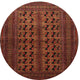 Ahgly Company Indoor Round Traditional Area Rugs, 3' Round