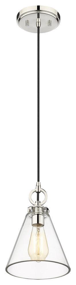 Zlite 3034P8-PN 1-Light Pendant, Clear
