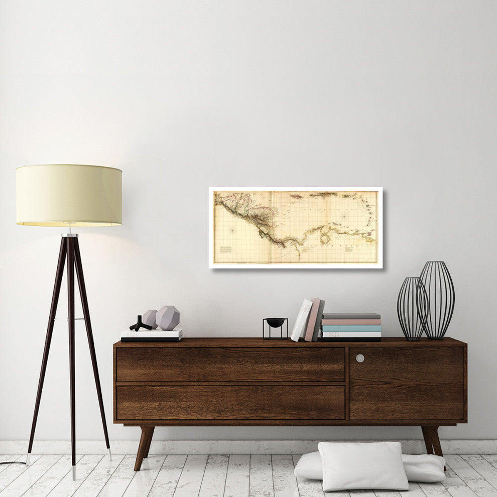 "West Indies II, 1810" Digital Paper Print by Aaron Arrowsmith, 42"x20"