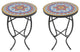 Mosaic Art Collection Accent Table, Classic, 2 Table Set