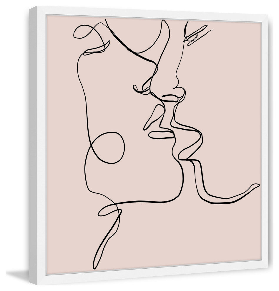 "Soul Meets Soul" Framed Painting Print, 24x24