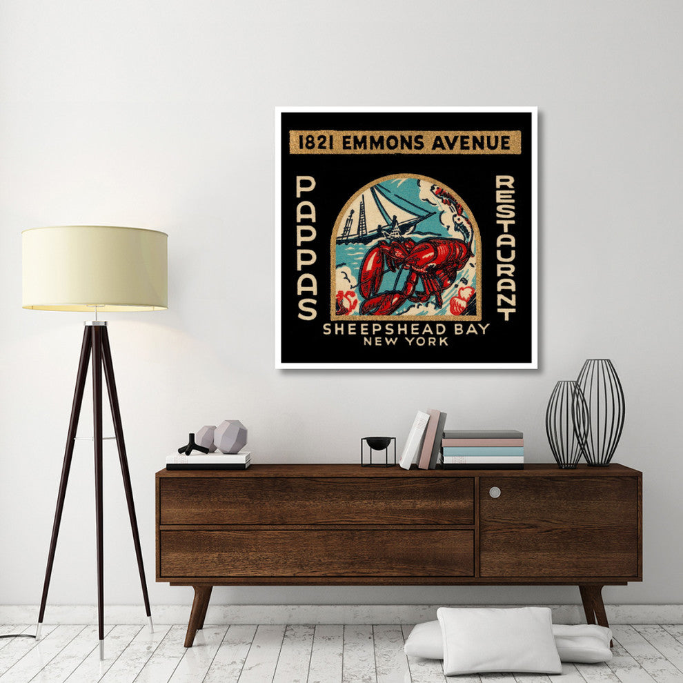 "Pappas Restaurant" Digital Paper Print by Retrolabel, 46"x46"