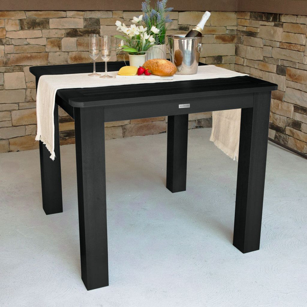 Square Counter-Height Dining Table, Black