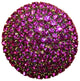 Brilliant Drawer Knob, Fuschia, 1.5"