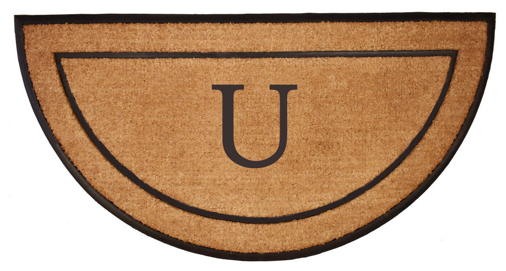Calloway Mills The General Monogram Doormat, Letter U