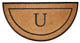 Calloway Mills The General Monogram Doormat, Letter U