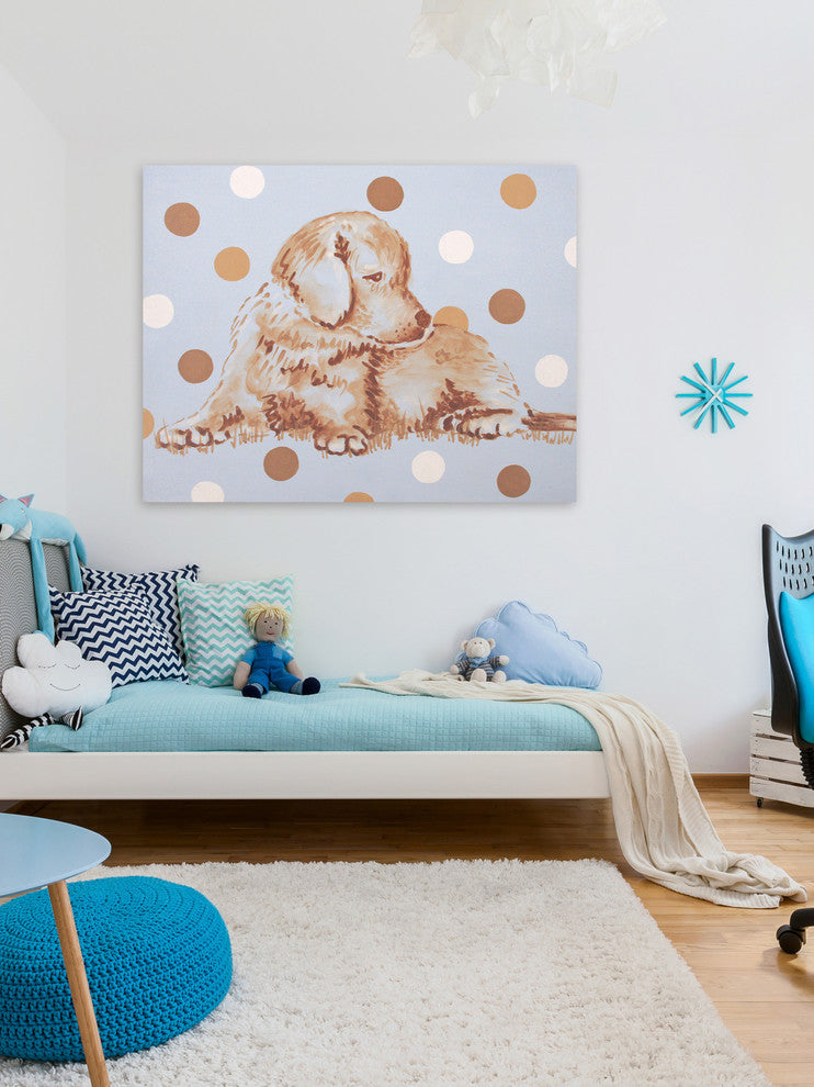Marmont Hill, "Buddy" by Reesa Qualia Painting Print on Wrapped Canvas, 52x40
