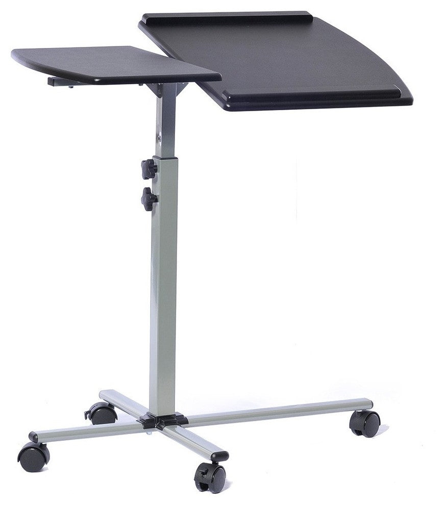 Techni Mobili Rolling Adjustable Laptop Cart. Color: Graphite