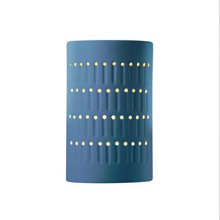 Ambiance Small Cactus Cylinder Wall Sconce, Open Top & Bottom, Midnight Sky, LED