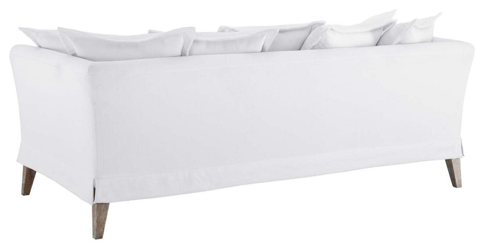 Sofa, Fabric, White, Modern, Living Lounge Room Hotel Lobby Hospitality
