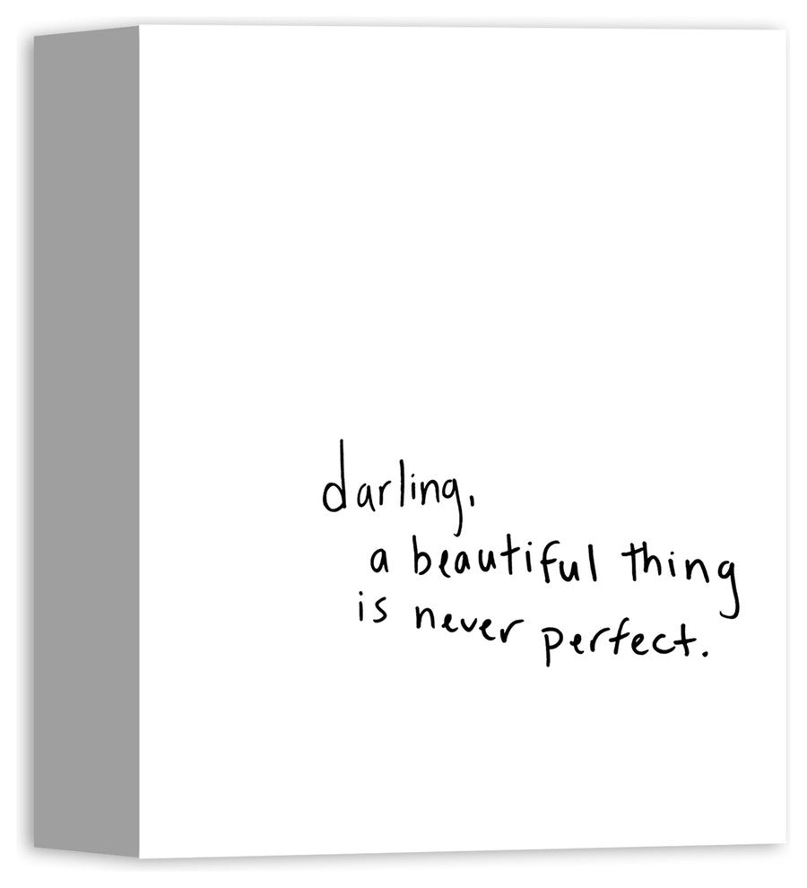 Beauty Is Never Perfect 8x10 Canvas Wall Art