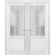 Interior French Double Doors Frosted Glass | Felicia 3309 Matte White  -60x84