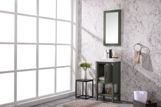 18" Pewter Green Sink Vanity