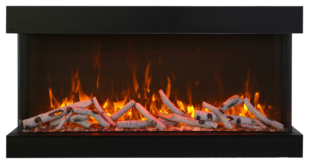 Amantii 88-TRV-XT-XL 88"³ Tru-View Extra Tall 3-Sided Electric Fireplace