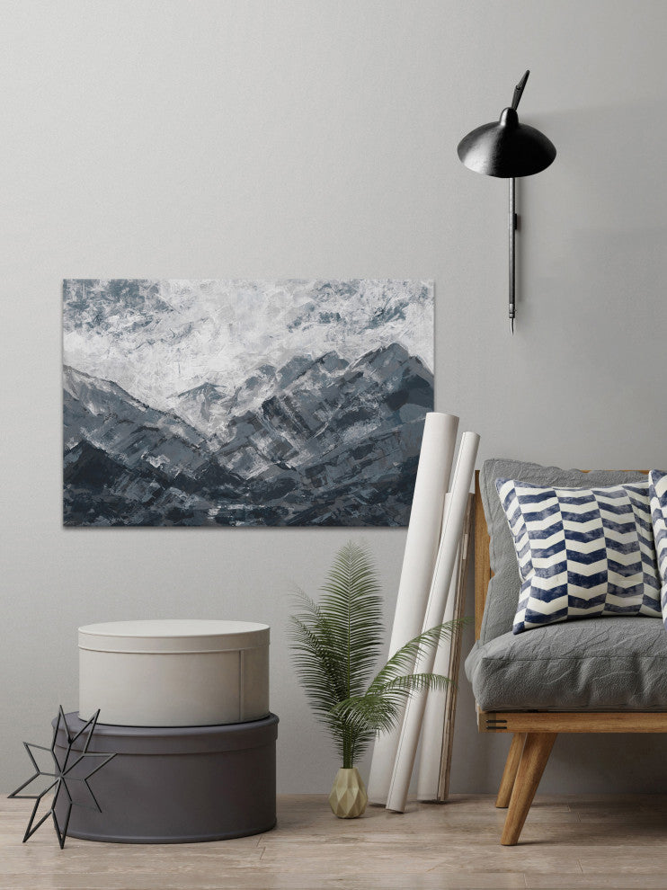 "Dark Ocean" Painting Print on Wrapped Canvas, 24"x16"