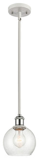 Innovations 516-1S-WPC-G124-6-LED 1 Light Pendant, White, Polished Chrome