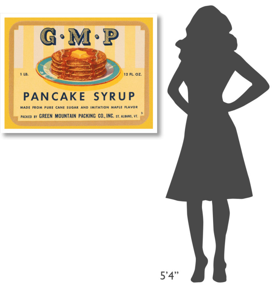 "G.M.P. Pancake Syrup" Digital Paper Print by Retrolabel, 38"x29"