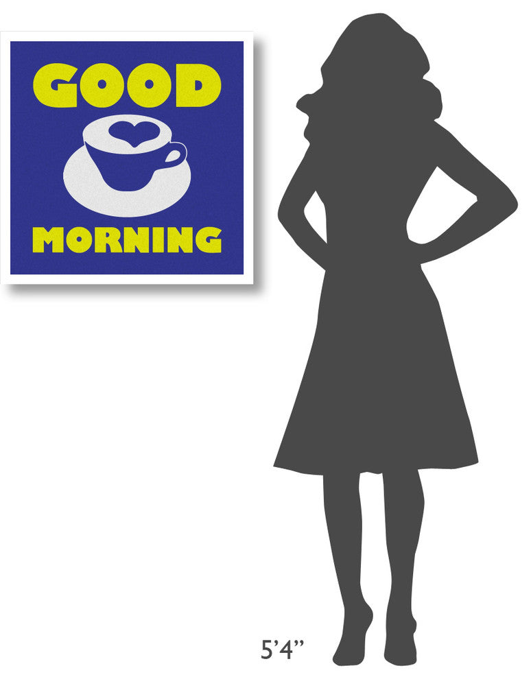 "Morning Sentiments - Good Morning" Digital Paper Print by BG.Studio, 26"x26"