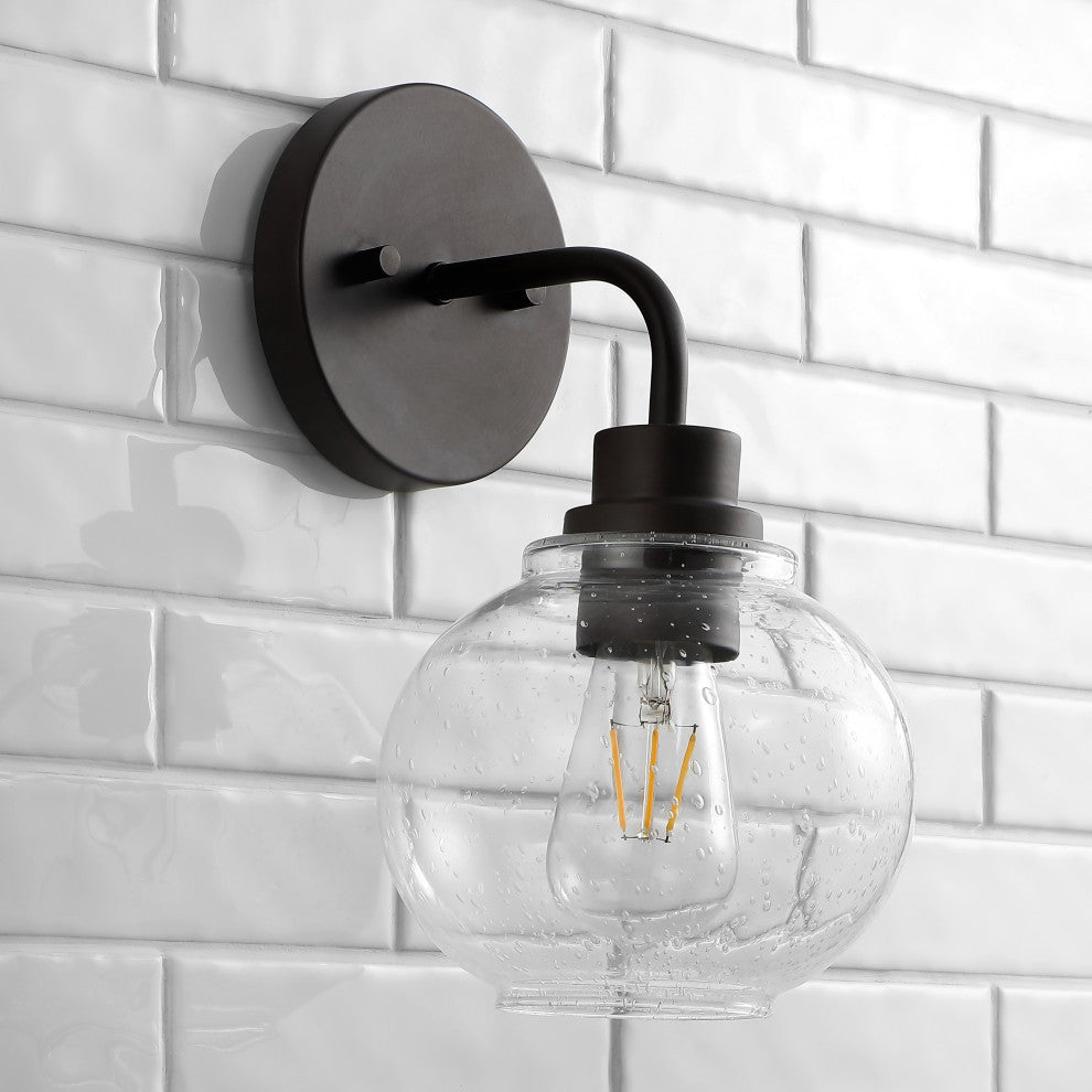 Sandrine Iron LED Vanity Light, Oil Rubbed Bronze, 1 Bulb