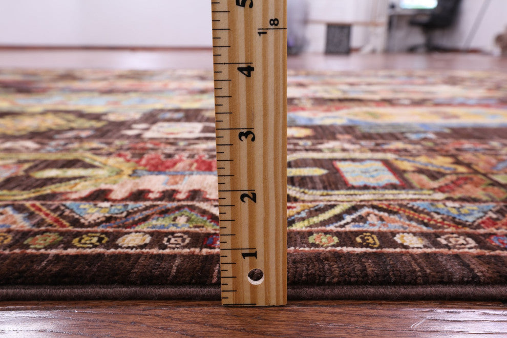5' 8" X 8' 2" Tribal Fine Serapi Handmade Wool Rug - Q12232