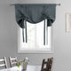 Solid Cotton Tie-Up Window Shade Panel, Business Gray, 46x63