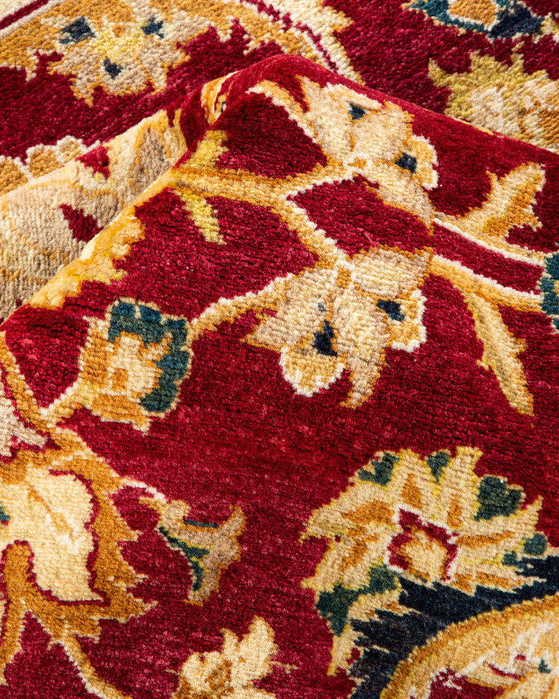 Mogul, One-of-a-Kind Hand-Knotted Area Rug Red, 8' 2" x 10' 4"