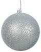 Vickerman 3" Silver Glitter Ball Ornament, 12 per Bag