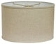 18" Dark Wheat Throwback Oval Linen Lampshade