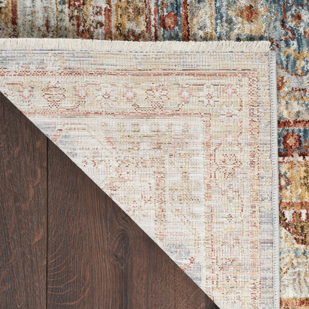 Nourison Home 5'3"x7'8" Petra Blue Area Rug