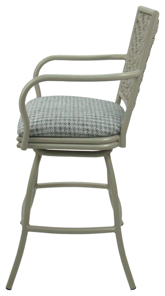 Outdoor Indoor Counter 26", 30" or Extra Tall 34" Bar Stool, Coco Taupe, 30"