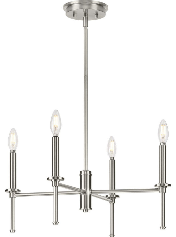 Elara Collection 22.87, 4-Light Brushed Nickel Chandelier Light