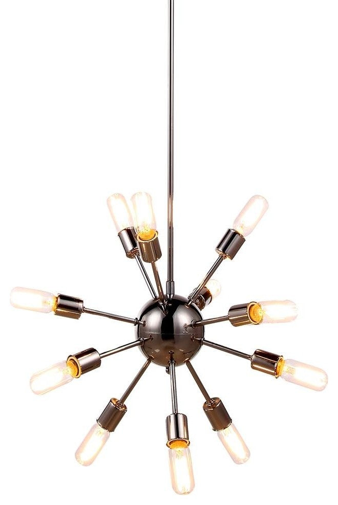 Cork 21" Twelve Light Pendant Polished Nickel