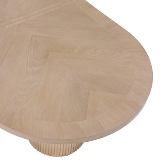Belinda Oak Wood Dining Table, Oak