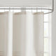 510 Design Ramsey Embroidered Microfiber Shower Curtain, Neutral