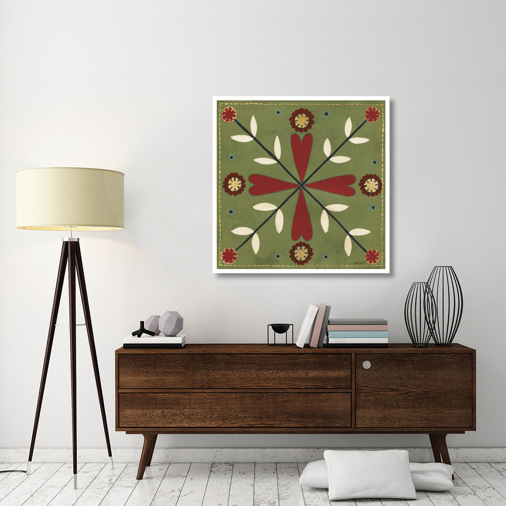"Festive Tiles II" Digital Paper Print by Anne Tavoletti, 42"x42"