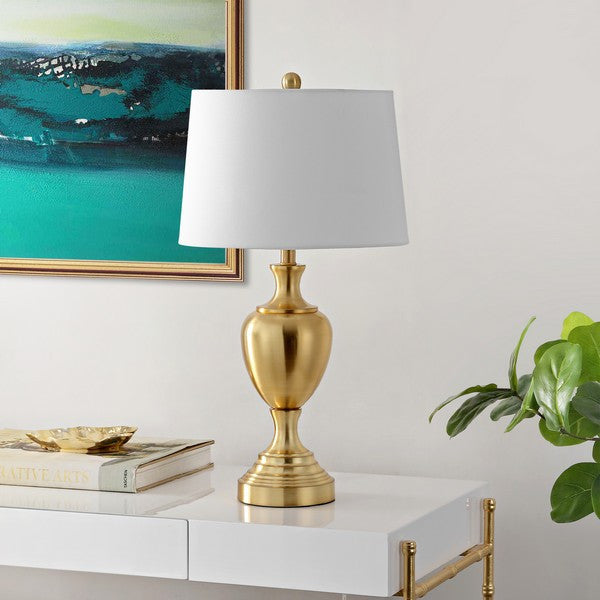 Safavieh Poppy Iron Table Lamp, Brass